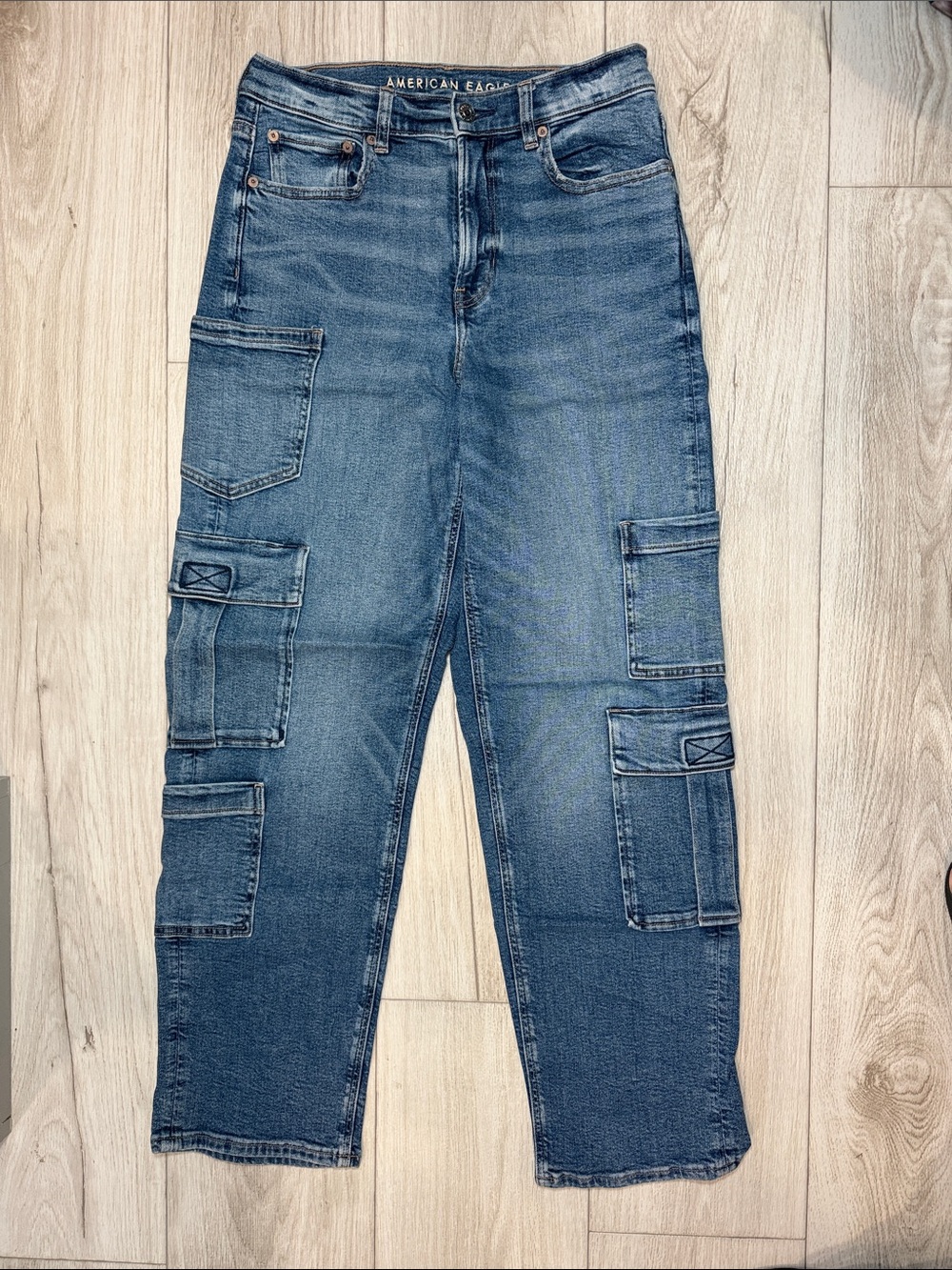 American Eagle Outfitters Baggy Cargo Straight Jeans